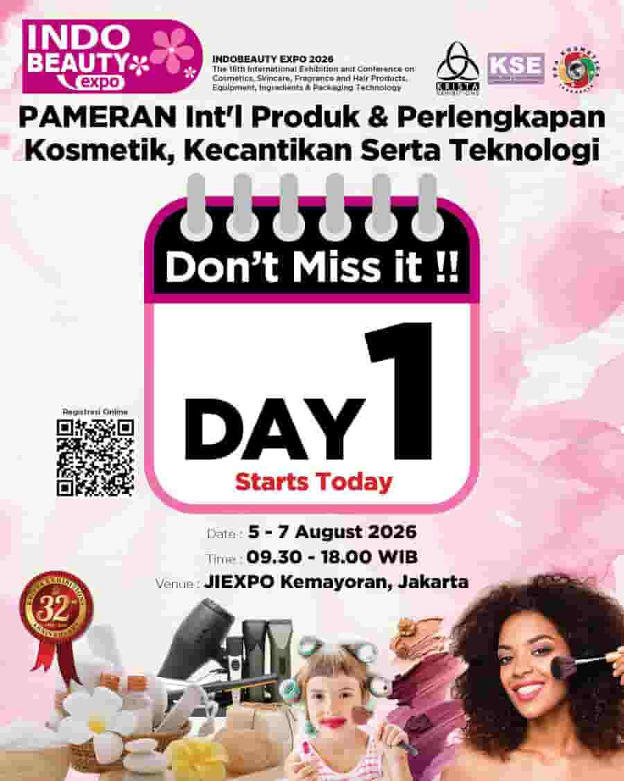 HARI INI PAMERAN DIBUKA! INDO BEAUTY EXPO 2026: Terbuka untuk Registrasi!