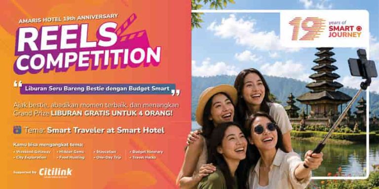 Rayakan 19 Tahun, Amaris Hotel Bagi-Bagi Hadiah Liburan Gratis lewat Reels Competition