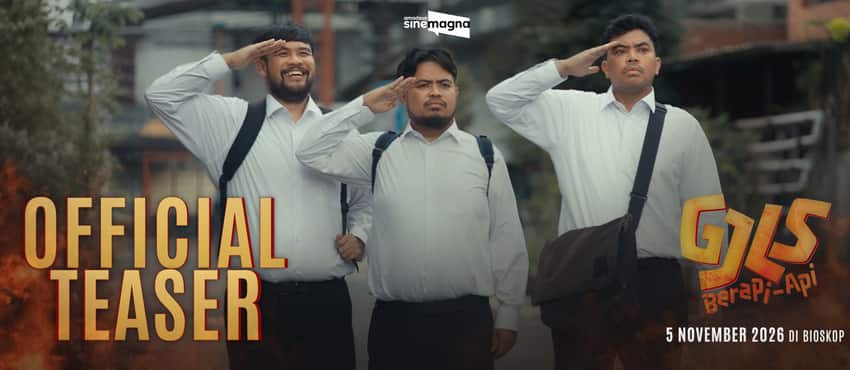 GJLS: Berapi-Api  Rilis Teaser Trailer, Tiba-tiba Hadirkan Arya Saloka, Baim Wong dan Chicco Jerikho!