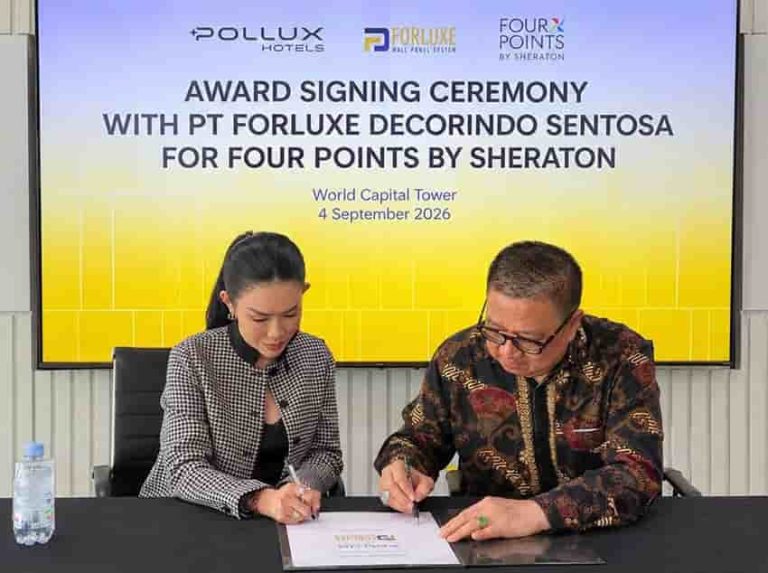 PT Pollux Hotels Group Tbk & Four Points by Sheraton Tingkatkan Fasilitas Tamu melalui Ruang Material dan Elemen Interior