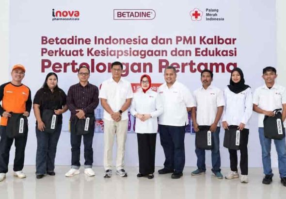 Betadine Indonesia Bersama PMI Kalbar Perkuat Kesiapsiagaan dan Edukasi Pertolongan Pertama