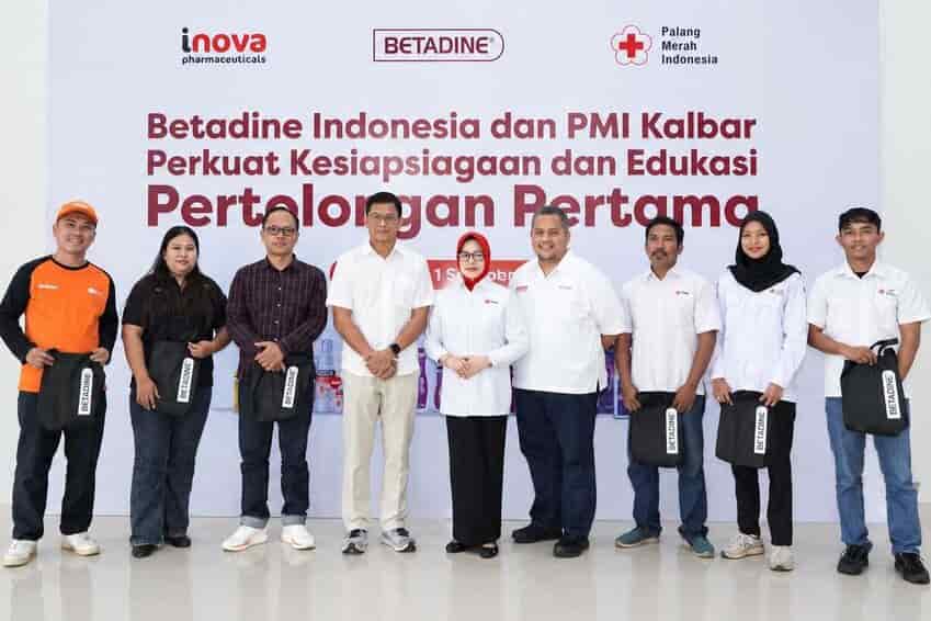 Betadine Indonesia Bersama PMI Kalbar Perkuat Kesiapsiagaan dan Edukasi Pertolongan Pertama