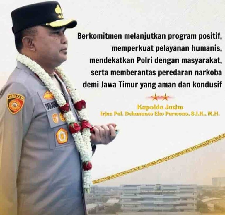Kapolda Jatim Irjen Dekananto Berantas Obat Keras