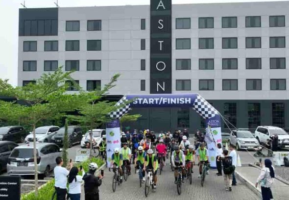 Aston Serang Gelar Gowes Bike Terkait HUT Ke-3
