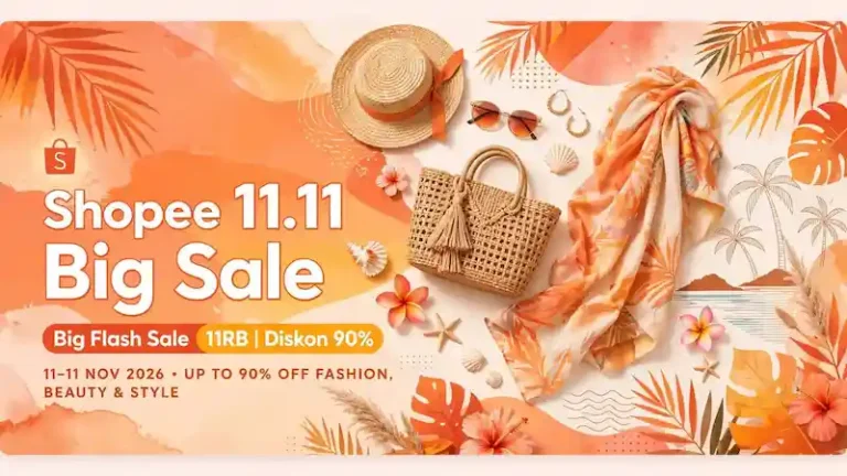 Shopee 11.11 Big Sale 2026 Gandeng no na, Hadirkan Big Flash Sale 11 RB dan Diskon 90%